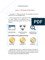 Cryptocurrency: What Is Cryptocurrency ? The Money of The Future?