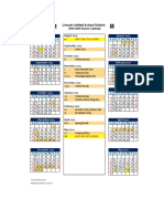 19-20 School Calendar 2019 2020