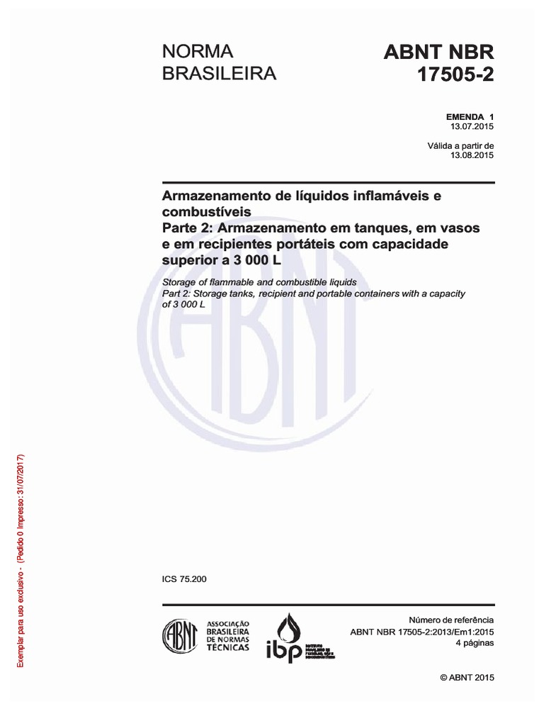 Abnt Nbr 17505 Parte 3