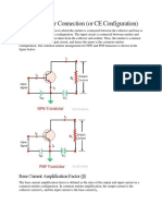 Ommon Emitter Connection