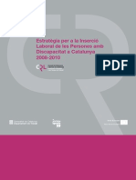 Estratègia per a la Inserció Laboral de les Persones amb Discapacitat a Catalunya 2008-2010