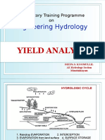 Engineering Hydrology: Yield Analysis