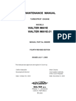 Maintenance Manual Walter M601e, M601e-21