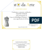 Certificado Kanto Da Arte DAIANE