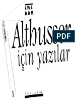 Etienne Balibar - Althusser Için Yazilar PDF
