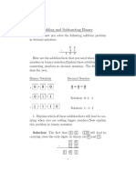 Adding and Subtracting Binary