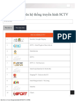 Bảng Kênh Trên Hệ Thống Truyền Hình SCTV