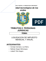 Liquidacion de Impuestos Mensual y Anual Con Ejemplo