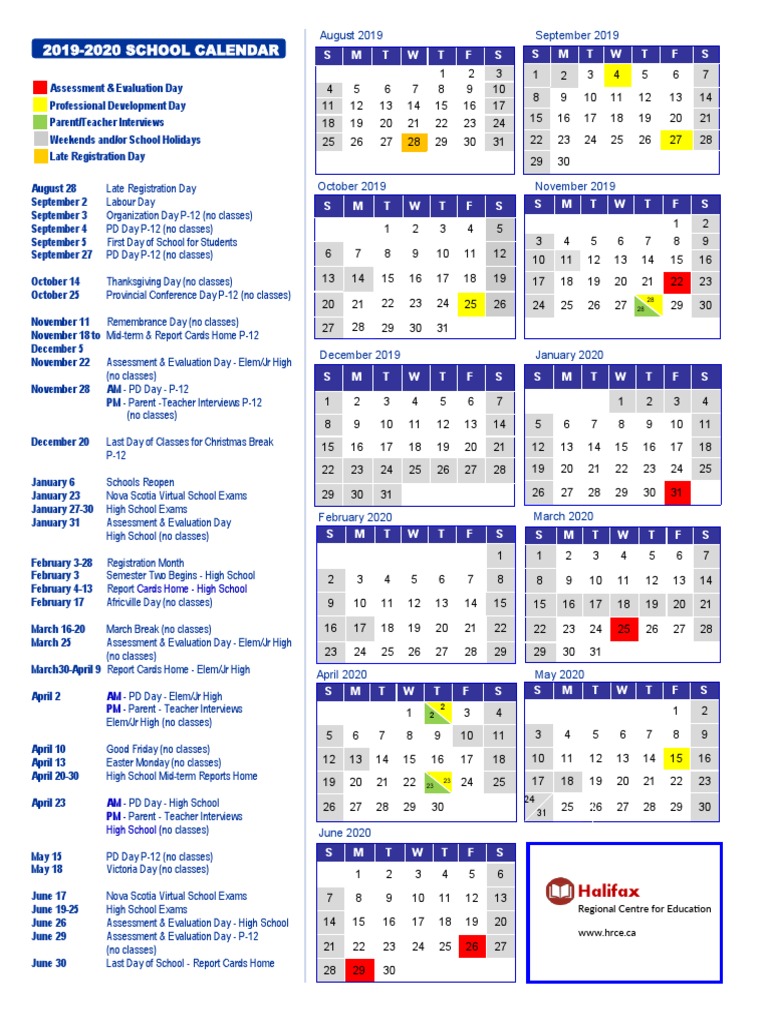 Hrce School Calendar 201920 PDF Public Holiday Festival