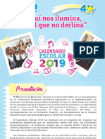 Calendario Escolar Nicaragua-2019