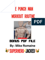 One Punch Man Workout PDF