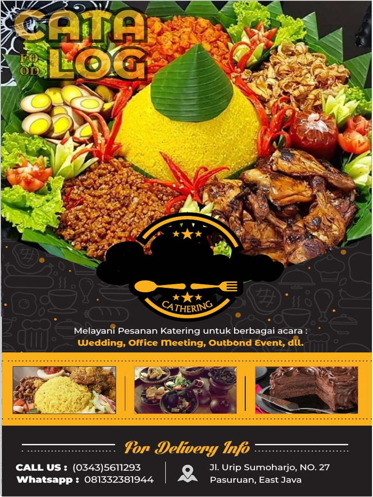 Cover Menu Catering Dua Saudara Corel | PDF