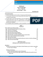 ICSE Board Class X Geography H.C.G - Paper II Board Paper - 2016