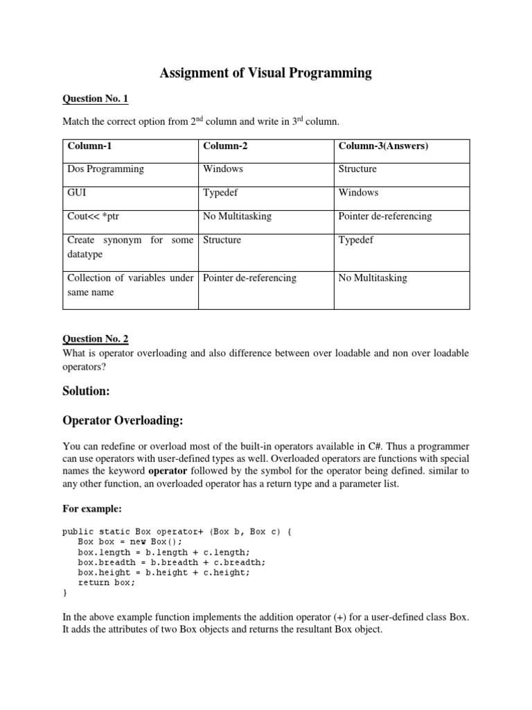 Visual Programming | PDF | C (Programming Language) | Array Data Structure