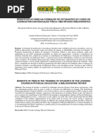 Benefícios Do Pibid Na Formação de Estudantes Do Curso de Licenciatura Em Educação Física - Uma Revisão Bibliográfica