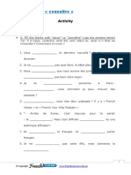 Savoir Connaitre Worksheet