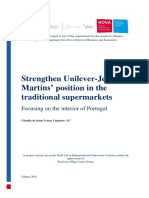 Strengthen Unilever-Jerónimo Martins' Position in The Traditional Supermarkets