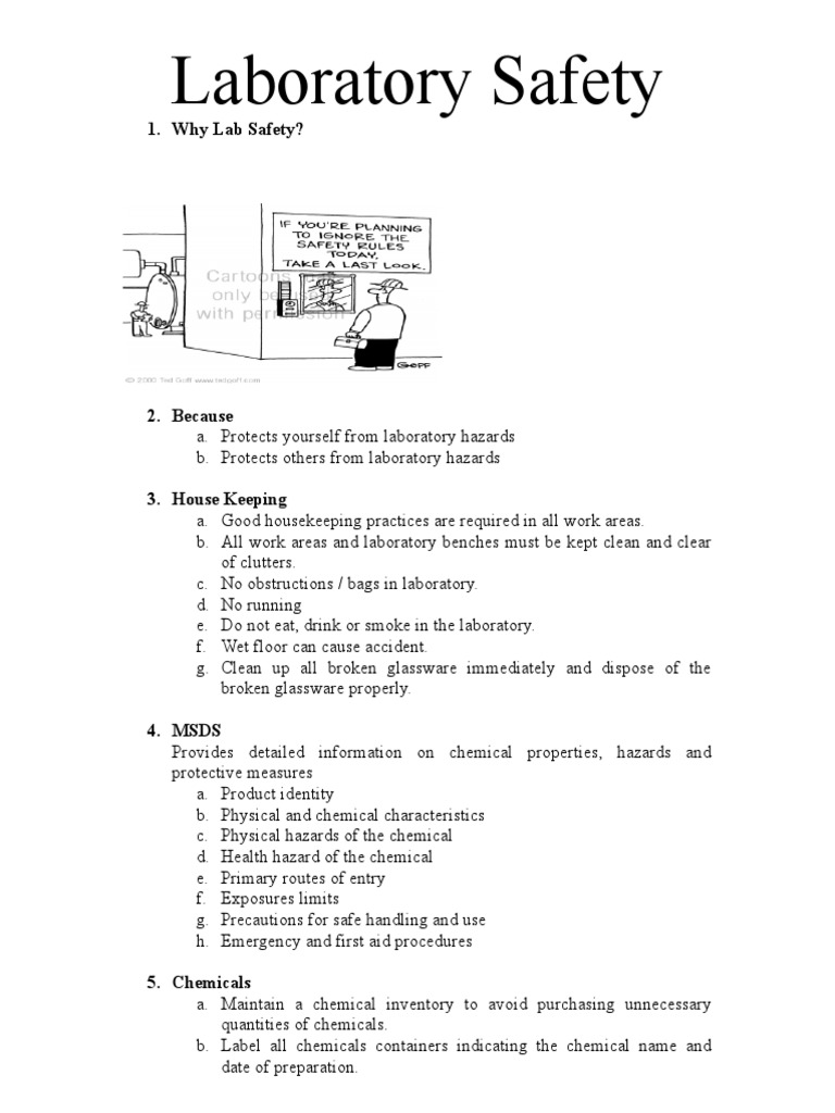 Laboratory Safety Pdf _ LABORATORY SAFETY – RUWKHS