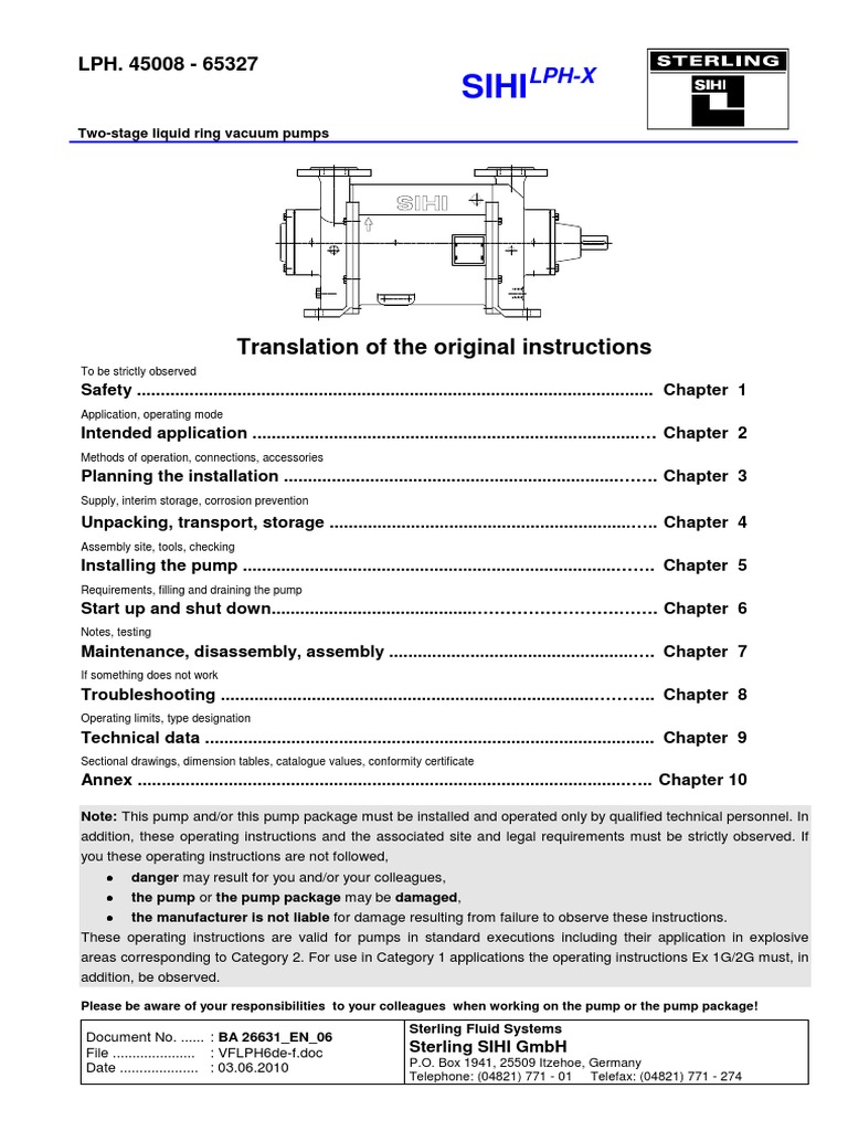 28+ Sihi Vacuum Pump Manual Pdf New Server