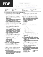 Soal Pas 2 X AP 18-19