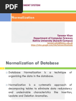 Normalization: Database Management System