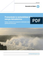 Promoviendo La Sostenibilidad de La Energía Hidroeléctrica