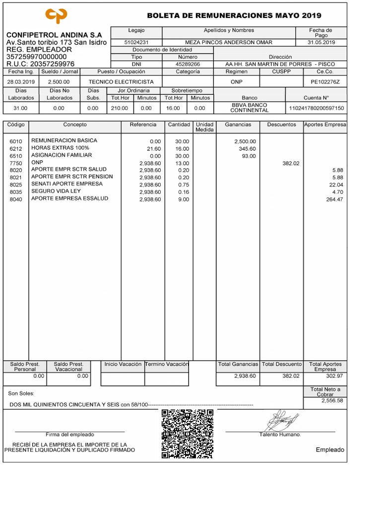 Formato Boleta De Pago Image to u