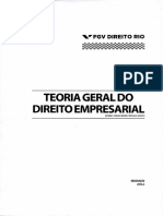 Teoria Geral Direito Empresarial FGV Rio 2014 2