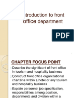 Introduction To Front Office Services