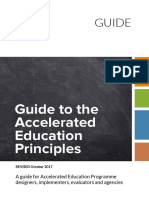 Guide: Guide To The Accelerated Education Principles