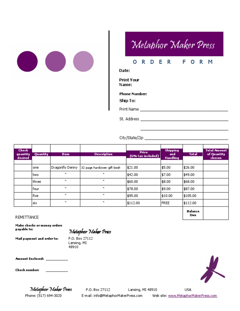 MMP Order Form | PDF | Payments | Economies
