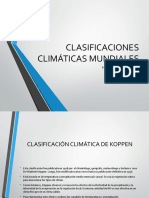 Clasificaciones Climáticas Mundiales: Fernando M. Toribio Román