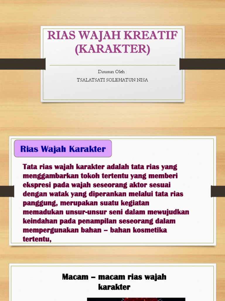 Rias Wajah Karakter (Kreatif) | PDF