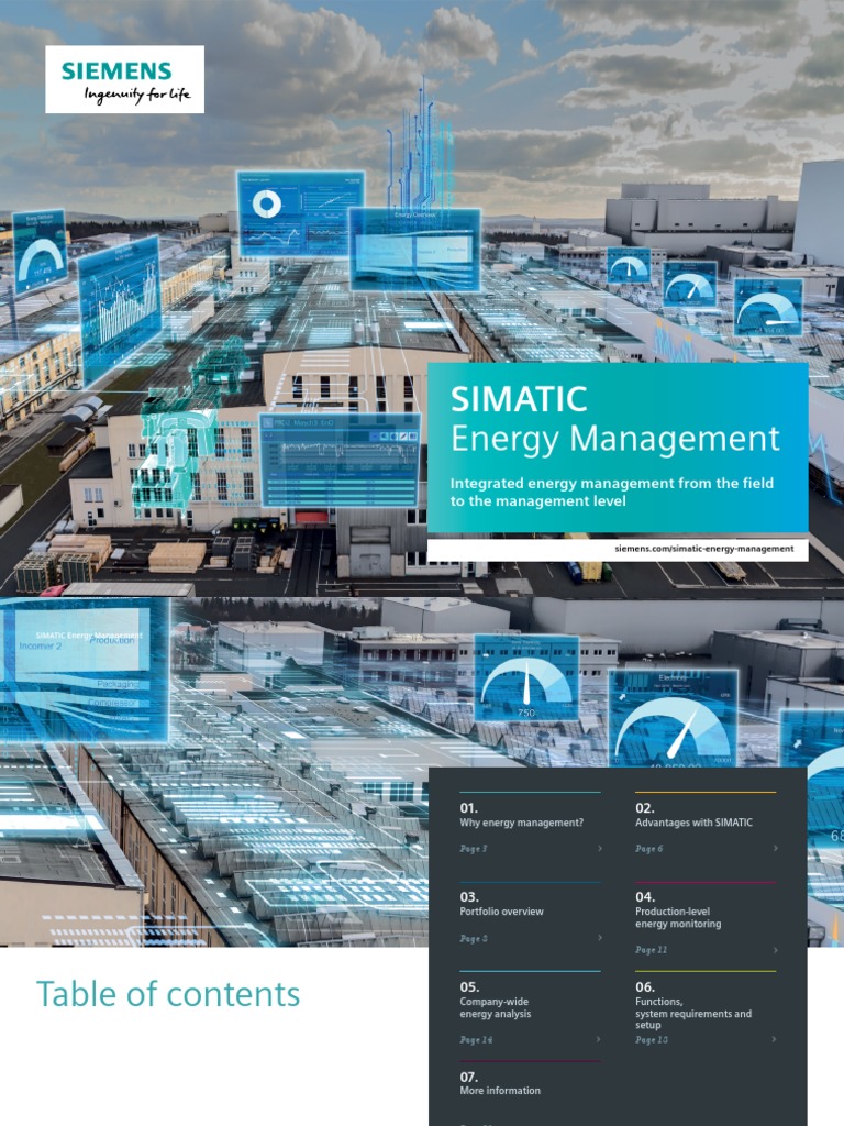 Simatic Energy Management Pdf Energy Management Automation