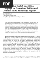 The Impact of English as a Global Language on Educational Policies and Practices in the Asia-Pacic Region