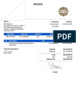 Invoice for Gelang Kayu Kaukah Black Macaron