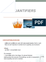 Use of Some Quantifiers