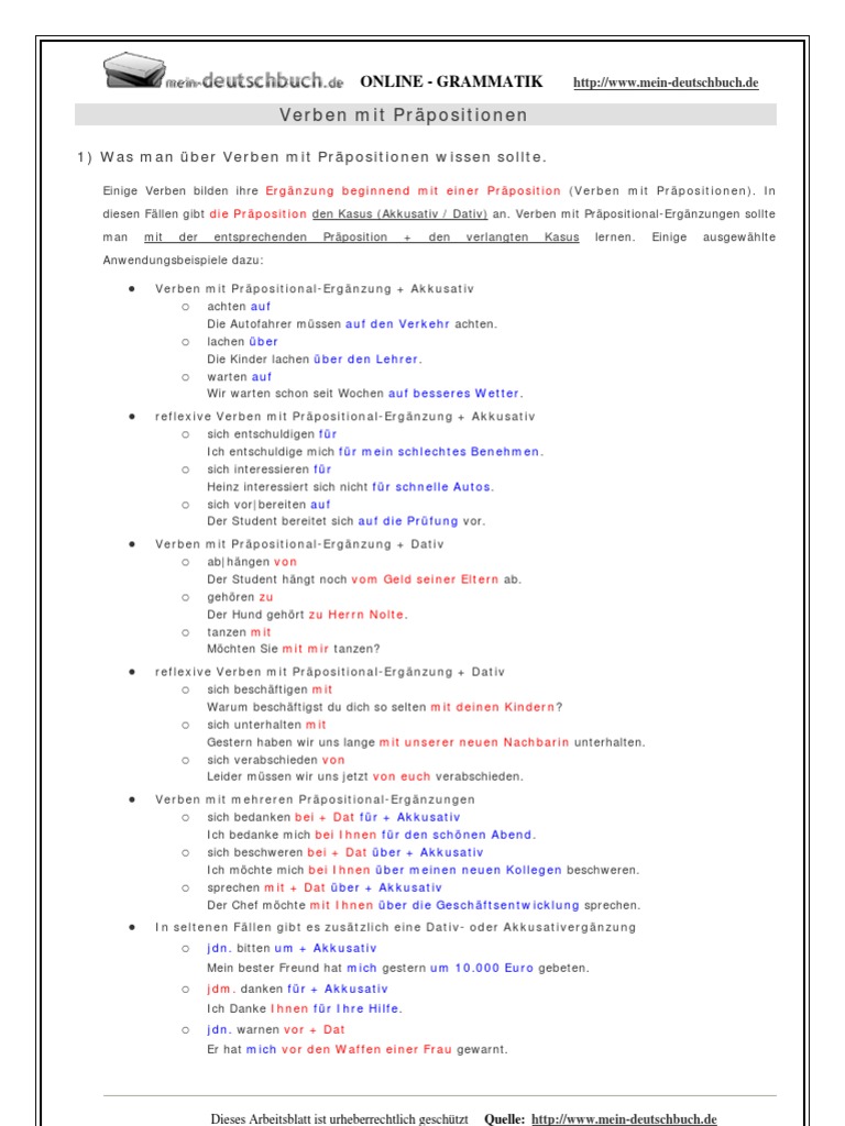 Praepositionalerg Mein De