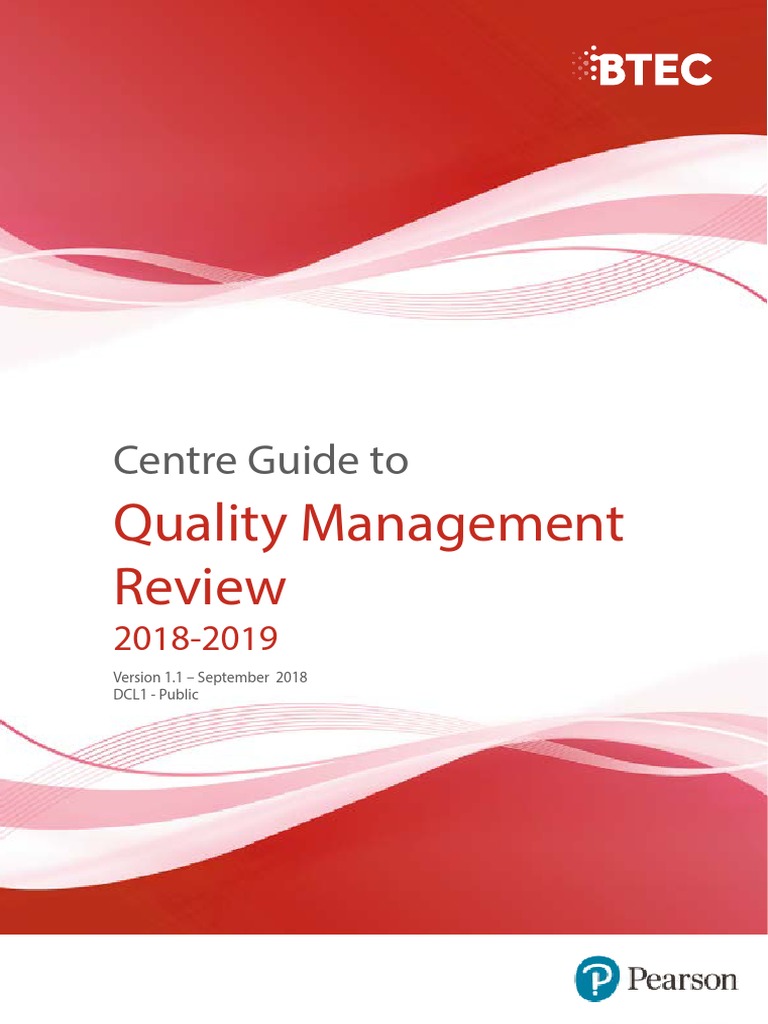 Quality Management Review Guide 2018-2019 | PDF | Verification And ...