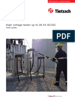 High Voltage Tester Up To 36 KV AC/DC: Two-Pole