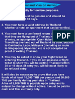 Thailand Visa On Arrival Process