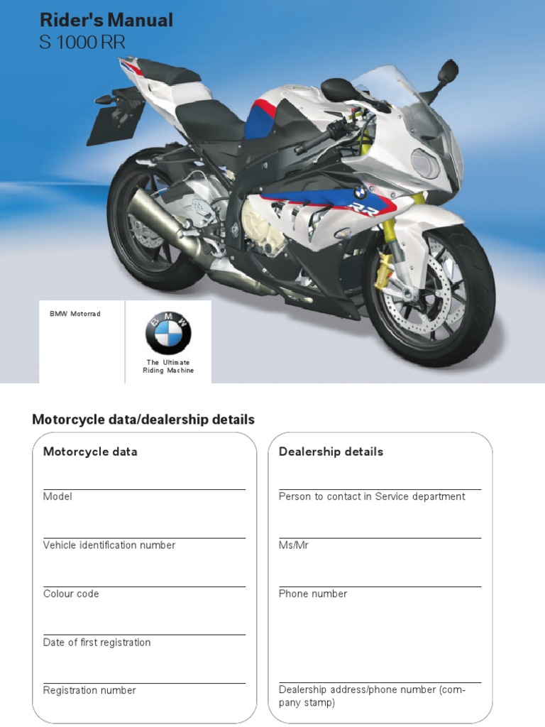 BMW S1000RR/S1000R/XR サービスマニュアル 英語版 BMW S1000RR/S1000R/XR サービスマニュアル 英語版 - メルカリ