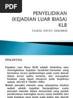 PERSIAPAN PENYELIDIKAN KLB Ok