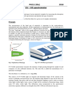 UV - VIS Spectrometer: #7 Ph211 (Iisc) 2018