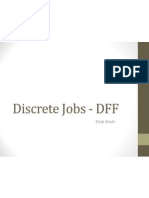 DFF discrete job form for pleat height, count, status