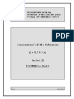 Technical Data Sheet (33-11kV Substation Construction) - Rev.0