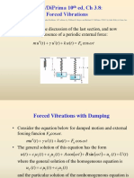 Boyce/Diprima 10 Ed, CH 3.8: Forced Vibrations