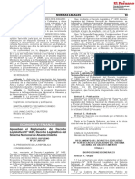 Aprueban El Reglamento Del Decreto Legislativo N 1439 Decr Decreto Supremo N 217 2019 Ef 1788548 1