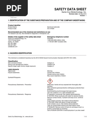 Safety Data Sheet