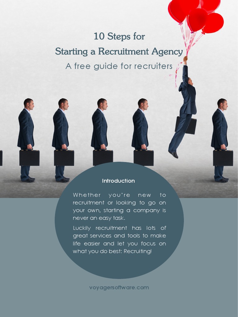 10 Steps To Starting A Recruitment Agency PDF Recruitment Employment